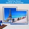 10x12 Picture Frames,Stunning Color Acrylic Photo Frame,Use as 10x12, 10x10, 9X12, 8.5x11, 8x10 Picture Frame and Acrylic Decorative Tray, Blue, 1Pack